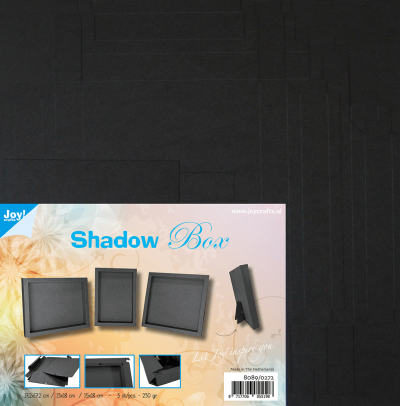 Joy Crafts shadow box 3 maten zwart