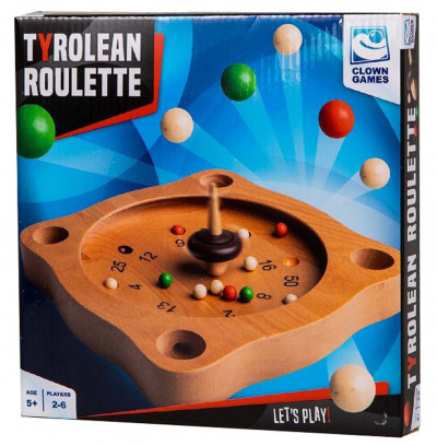 Tiroler roulette hout Clown Games