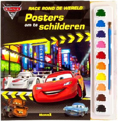 Cars 2 Race rond de wereld en Posters om te schilderen.