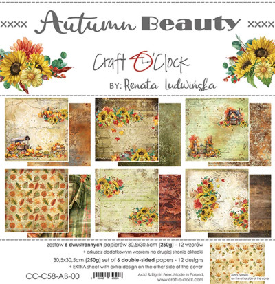 Craft O Clock Autumn Beauty Set Papier 30.5x30.5cm