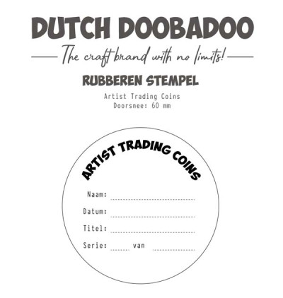 Dutch DooBaDoo rubber stempel tekst