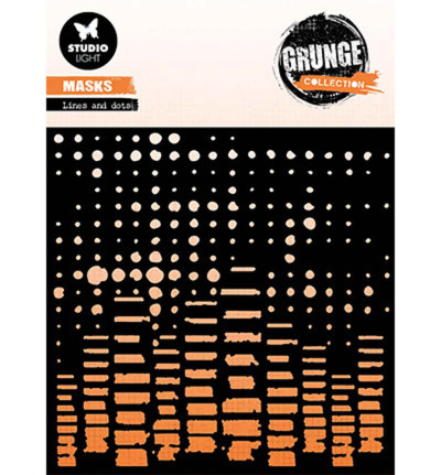 Grunge Collection Mask Lines and Dots