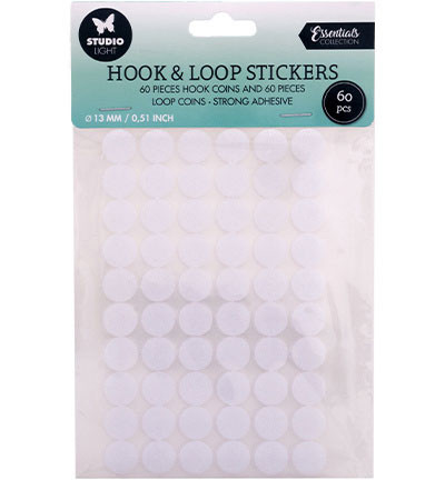 Studio Light Hook & Look stickers rond 13 MM klitterband stickers