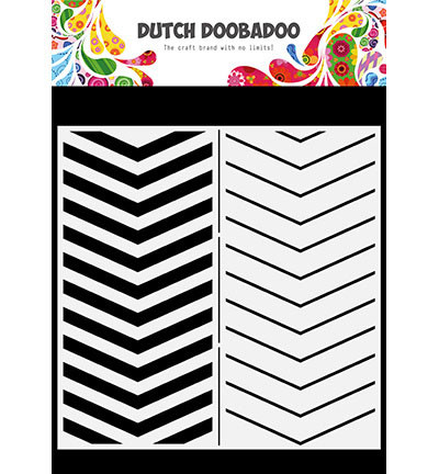 Mask Art Slimline Chevron Dutch DoobaDoo