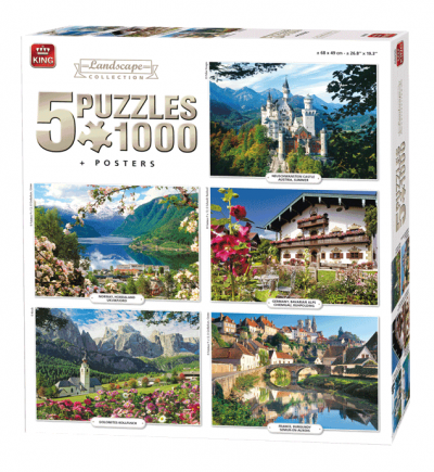 Puzzle 5 in 1 Landscape 1000 pcs