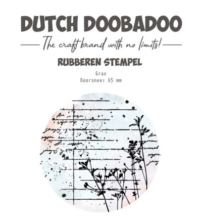 Dutch DooBaDoo stempel ATC bloem 2