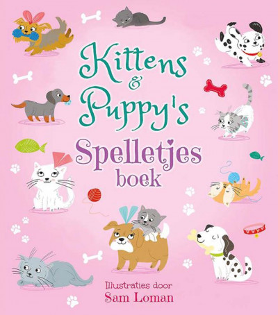 Kittens en puppy's spelletjesboek