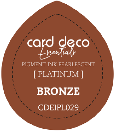 Pigment ink bronze fast drying pearlescent card deco ess
