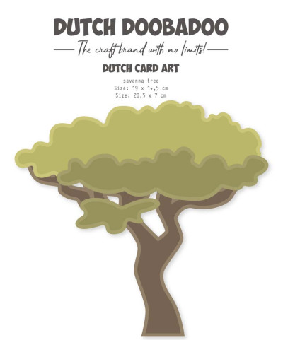 Dutch DooBaDoo Card Art Savannah tree