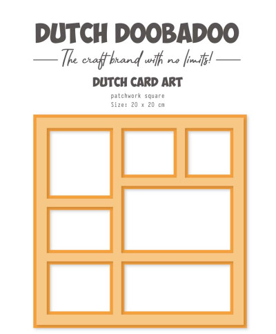 Dutch DooBaDoo Card Art Patchwork Square A4
