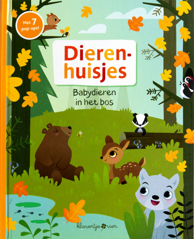 Pop-up Boek Dierenhuisjes, Babydiertjes in het bos