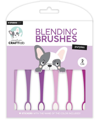 Creative Craftlab blending brushes 2cm soft brushes Purples
