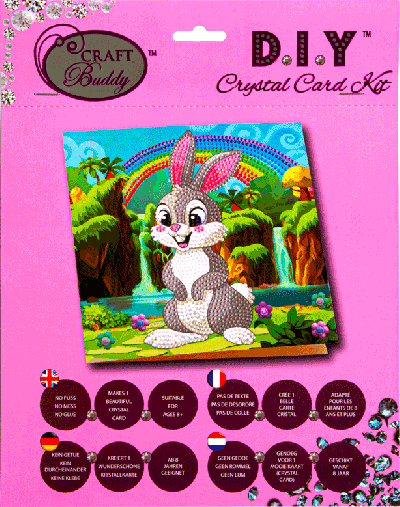 Crystal Card kit A24 Rabbit Wonderland 18x18cm
