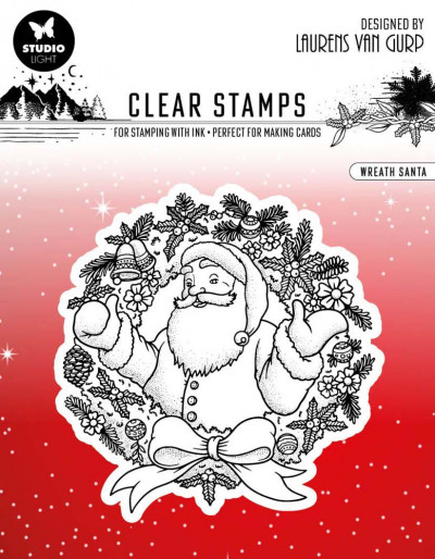 Studio Light BL Clear Stamp Wreath Santa