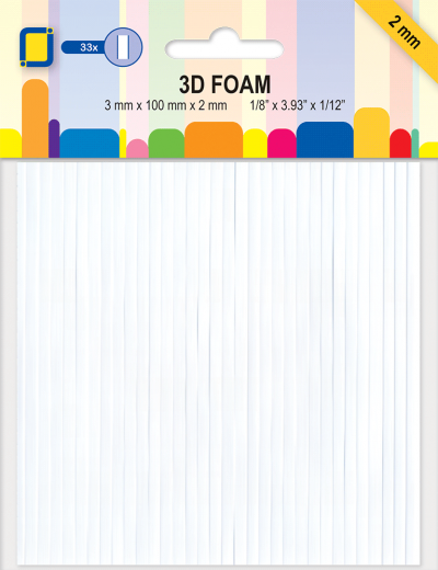 Dubbelzijdig klevend 3D foam lijnen