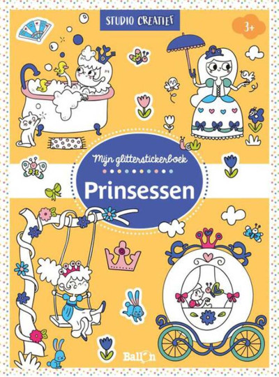 Glitterstickerboek: Prinsessen