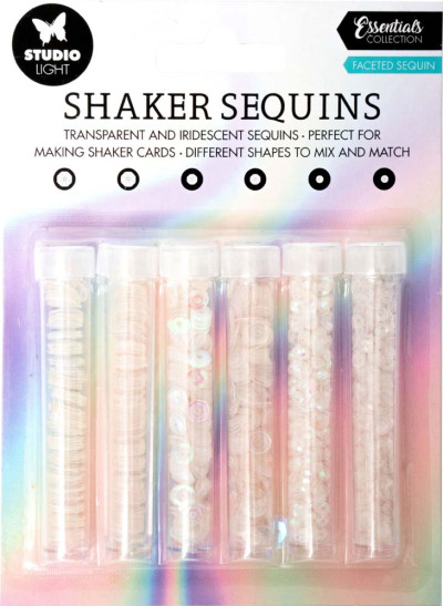 Shaker elements faceted sequin