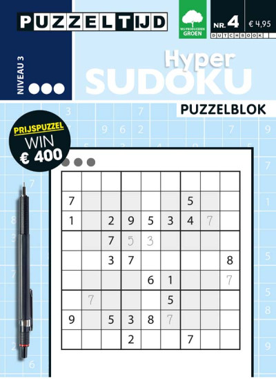 Puzzelblok Hyper Sudoku 3 punt nr4