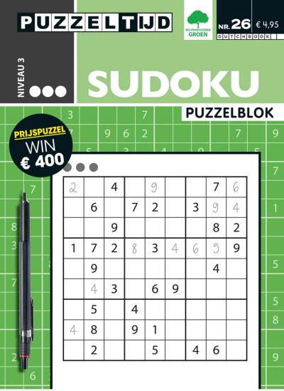 Puzzelblok Sudoku 3 punt nr26