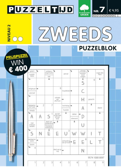 Puzzelblok Zweeds 2 stippen nr7
