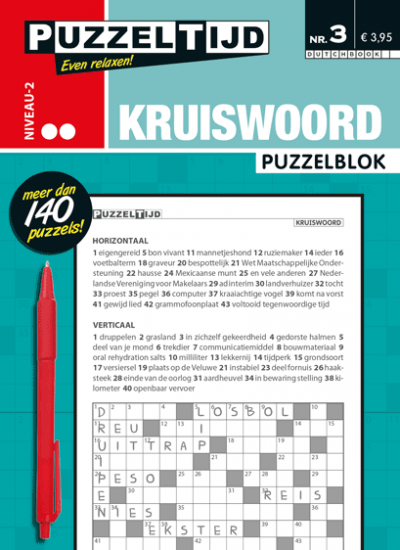 Puzzelblok Kruiswoord 2 punten nr. 003