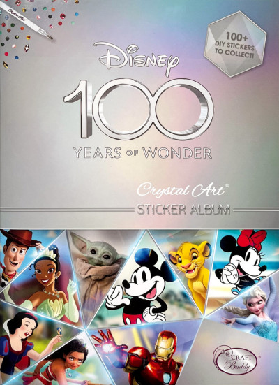 Disney 100 jaar Crystal Art Album inclusief 6 stickers