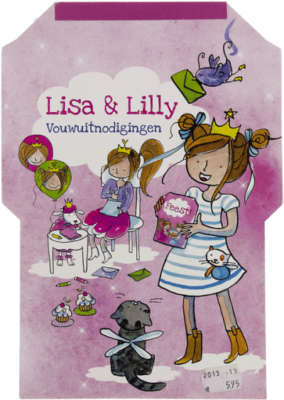 Lisa & Lilly Vouwuitnodigingen