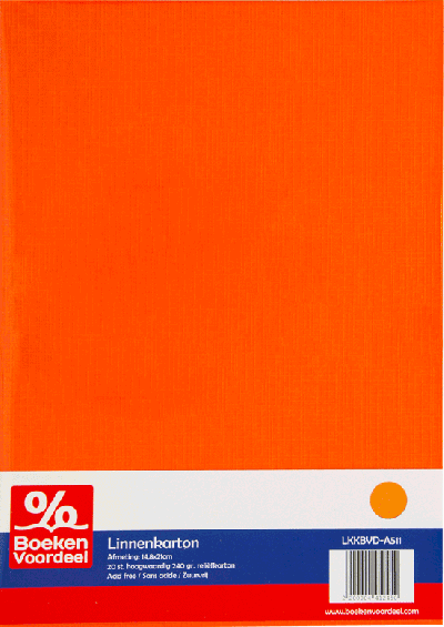 Linnenkarton A5 - Oranje (11)
