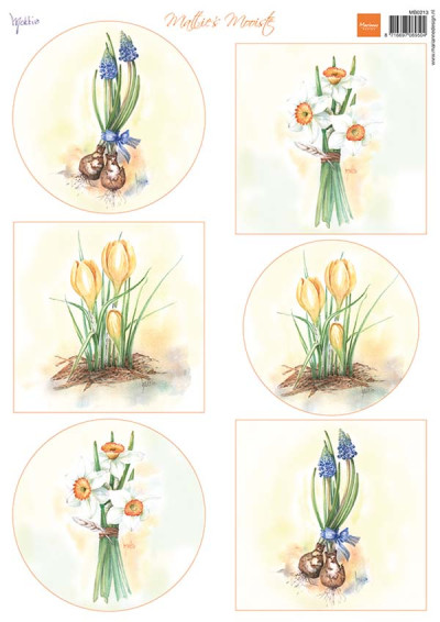 Marianne Design decoupage vel Mattie's mooiste - flower bulbs