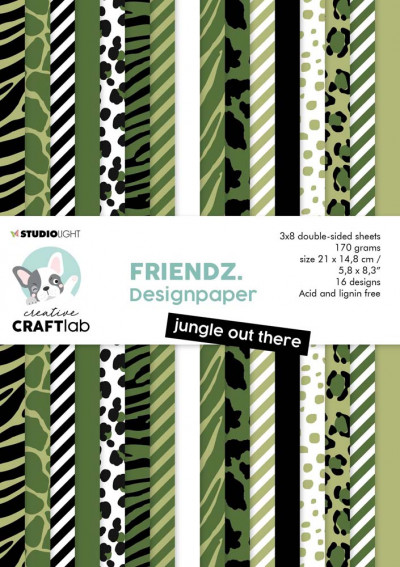 Creative Craftlab Paper pad Jungle out there Friendz