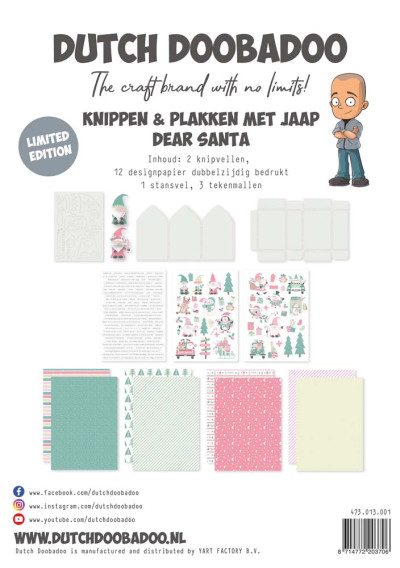 Dutch Doobadoo Knippen & Plakken met Jaap Dear Santa