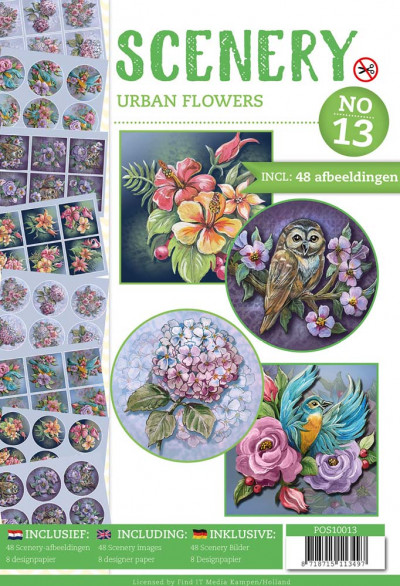 Uitdrukvellenboek Scenery 013 Urban Flowers