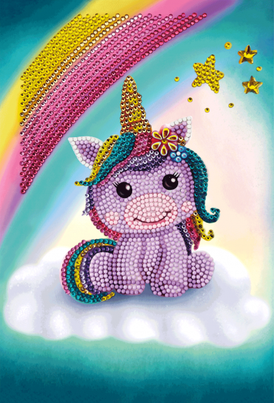 Crystal art specials notebook unicorn smile