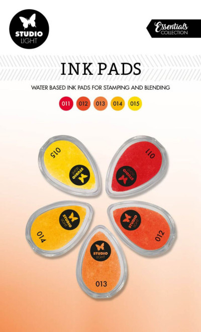 Studio Light Ink pads waterbased Shades of yellow  Essentials nr. 03