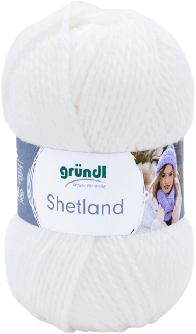 Grundl Shetland 10 wit 100gr