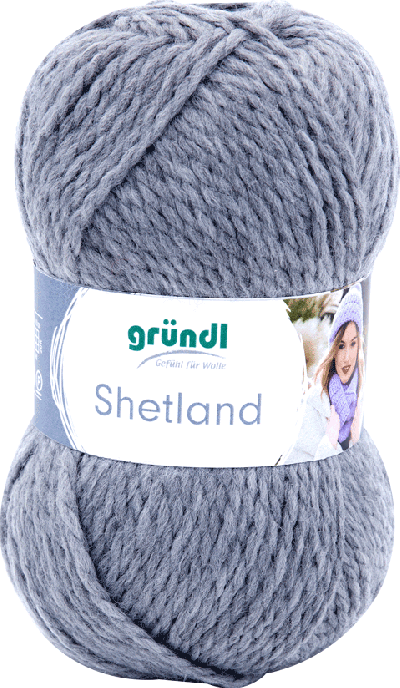 Grundl Shetland 14 grijs 100gr