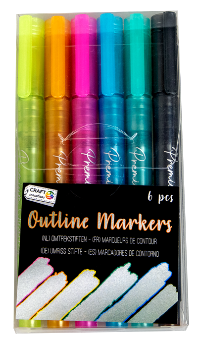 Outline Markers 6st