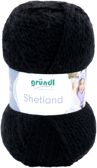 Grundl Shetland 11 zwart 100gr