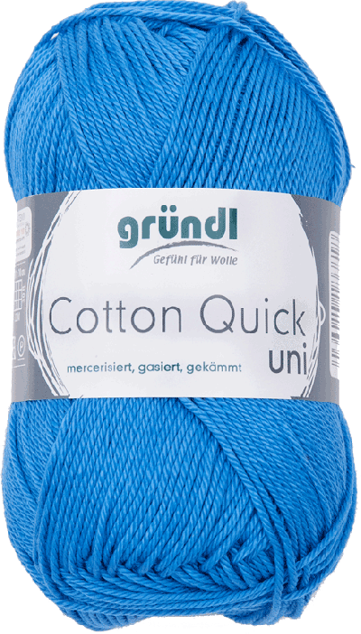 Cotton Quick Uni 126 Medium Blauw 50gr