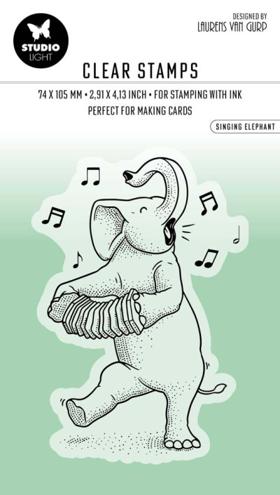 Studio Light Clear Stamp Singing Elephant