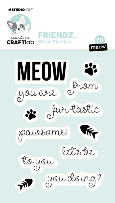 Creative Craftlab Clear Stamp Meow