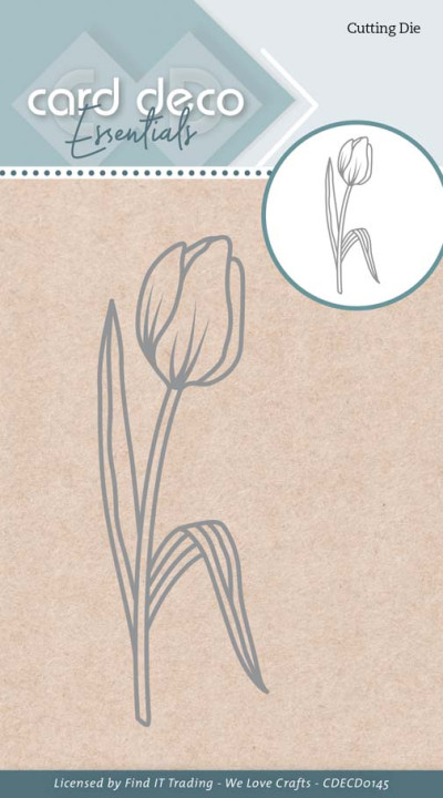 Card deco essentials snijmal Tulip