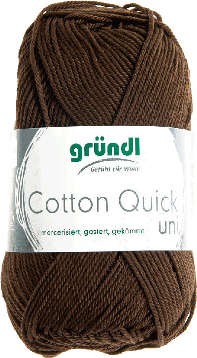 Cotton Quick Uni 122 Chocolade Bruin 50gr
