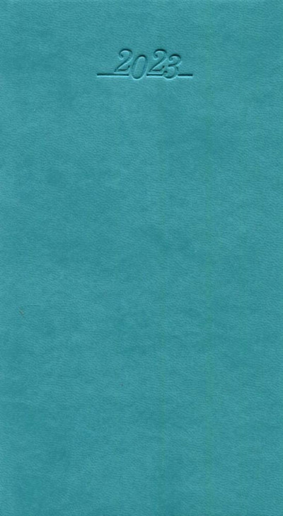 Zakagenda topper staand hardcover 2023 Turquoise