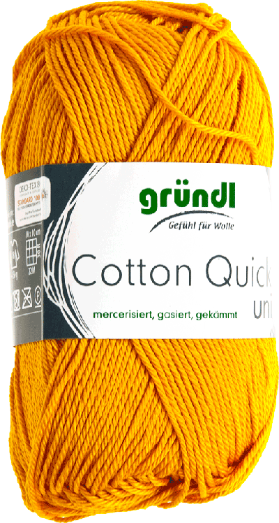 Cotton Quick Uni 124 Mosterd Geel 50gr