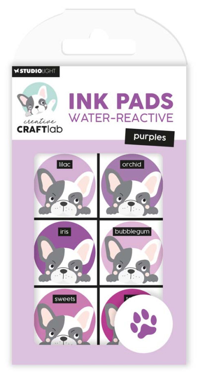 Creative craftlab ink pads water-reactive purples