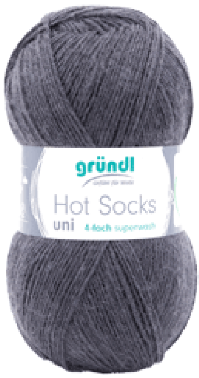 Hot Socks uni 100 donker grijs nr 83