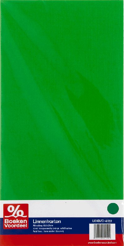 Linnenkarton 13,5X27 - 22 Groen