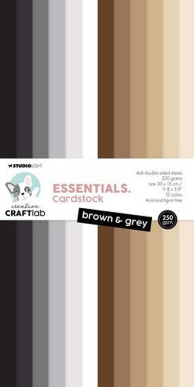 Creative Craftlab paper pad brown & grey