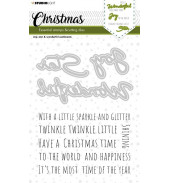 Studio Light Stamp & cutting die Wonderful sentiments Christmas essentials 2 nr. 44
